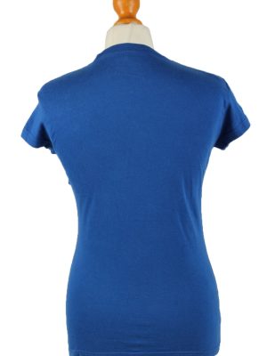 Vintage Hard Rock Cafe Womens T-Shirt Tee Crew Neck S Blue TS463-136512