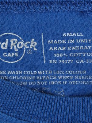 Vintage Hard Rock Cafe Womens T-Shirt Tee Crew Neck S Blue TS463-136513