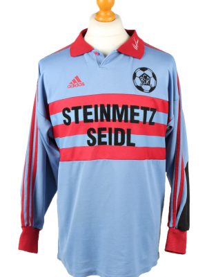 Vintage Adidas Football Jersey Shirt BC Rinnenthal No 1 Germany XL Blue CW0802-0