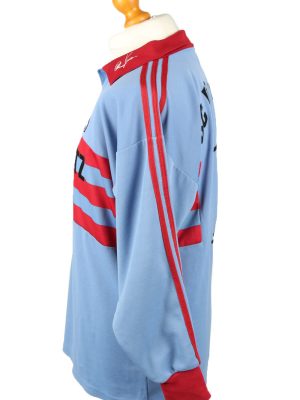 Vintage Adidas Football Jersey Shirt BC Rinnenthal No 1 Germany XL Blue CW0802-142900