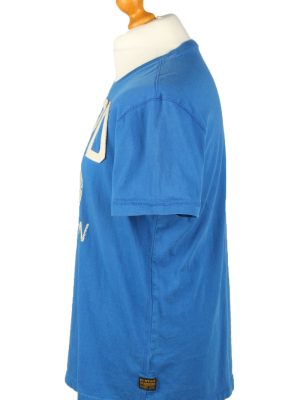 Vintage G-Star Mens T-Shirt Shirt Tee Crew Neck L Blue TS516-141846