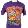 Vintage Jerzees Unisex T-Shirt Tee ASCS Tour 2004 Crew Neck M Purple TS535-0