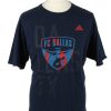 Vintage Adidas Unisex T-Shirt Tee FC Dallas 96 Crew Neck XL Navy TS536-0