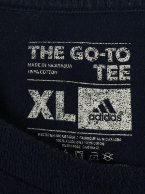 Vintage Adidas Unisex T-Shirt Tee FC Dallas 96 Crew Neck XL Navy TS536-142070