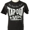 Vintage Taps Out Mps Unisex T-Shirt Tee Printed Crew Neck M Black TS544-0