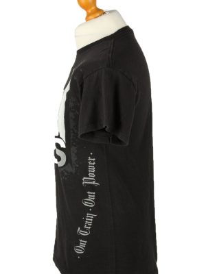 Vintage Taps Out Mps Unisex T-Shirt Tee Printed Crew Neck M Black TS544-142100