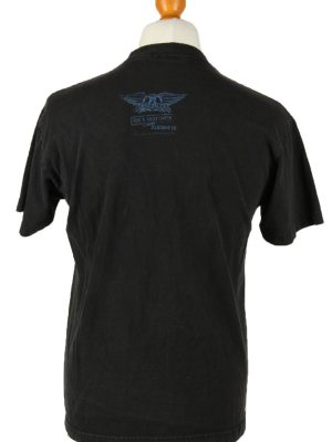 Vintage Aeorosmith Unisex T-Shirt Tee Rock'n Roll Crew Neck M Black TS546-142109