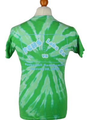 Vintage Tie Dye Unisex T-Shirt Tee Retro S Green TS558-142267