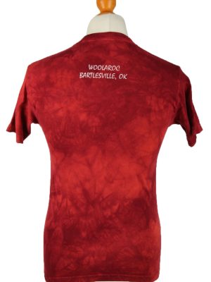 Vintage Tie Dye Unisex T-Shirt Retro L Red TS568-142307