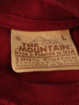 Vintage Tie Dye Unisex T-Shirt Retro L Red TS568-142308