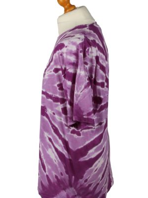 Vintage Tie Dye Unisex T-Shirt Tee Retro XL Purple TS575-142334