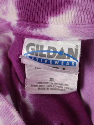 Vintage Tie Dye Unisex T-Shirt Tee Retro XL Purple TS575-142336
