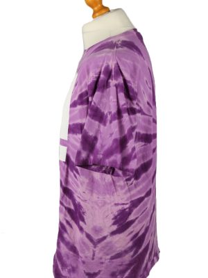 Vintage Tie Dye Unisex T-Shirt Tee XL Purple TS581-142358