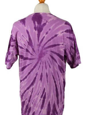 Vintage Tie Dye Unisex T-Shirt Tee XL Purple TS581-142359