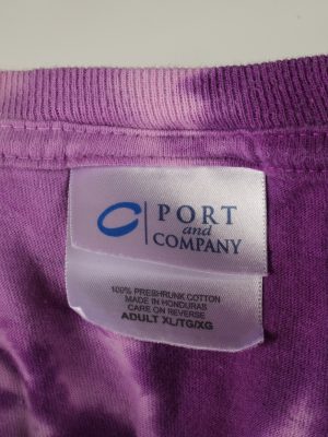 Vintage Tie Dye Unisex T-Shirt Tee XL Purple TS581-142360