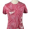 Vintage Tie Dye Unisex T-Shirt Tee Retro XL Pink TS582-0