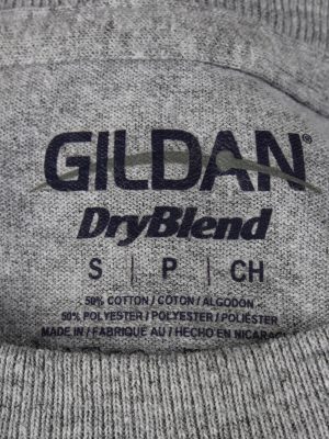 Vintage Gildan Unisex T-Shirt Tee Top Crew Neck S Grey TS591-142504