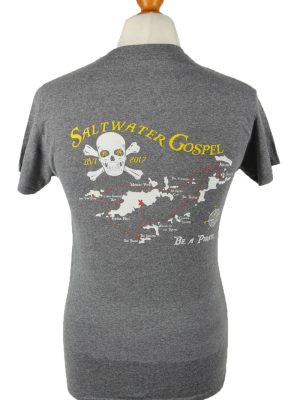 Vintage Gildan Unisex T-Shirt Tee Top Salt Water Gospel Crew Neck S Grey TS592-142505