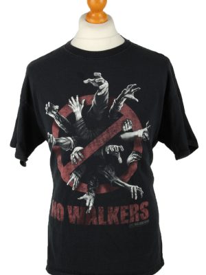 Vintage The Walking Dead Unisex T-Shirt Tee Top No Walkers Logo Shirt XL Black TS609-0