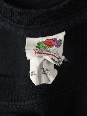 Vintage Fruit Of The Bloom Unisex T-Shirt Shirt Tee Crew Neck Cat Trefoil Printed XL Black TS646-143013