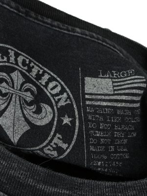 Vintage Affliction Live Fast T-Shirt Shirt Tee Lead When Others Follow L Black TS664-143085