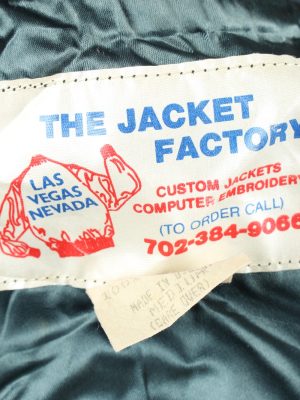 Vintage The Jacket Factory Satin Baseball Jacket Dark Blue -C1961-143602