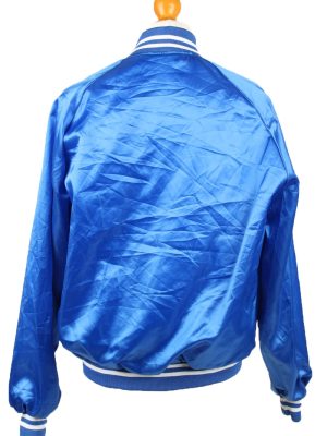 Vintage Auburn Sportswear Satin Baseball Bomber Jacket XL Blue -C1962-143605