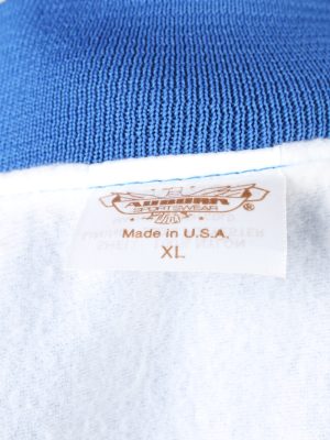 Vintage Auburn Sportswear Satin Baseball Bomber Jacket XL Blue -C1962-143606