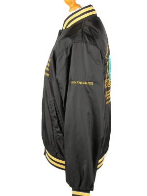 Vintage Hollloway Baseball Snap Jacket M Black -C1965-143616