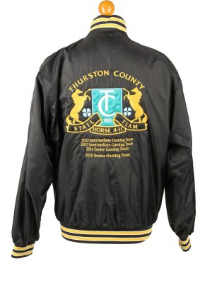 Vintage Hollloway Baseball Snap Jacket M Black -C1965-143617