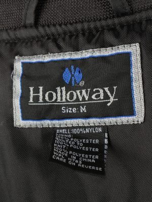 Vintage Hollloway Baseball Snap Jacket M Black -C1965-143618