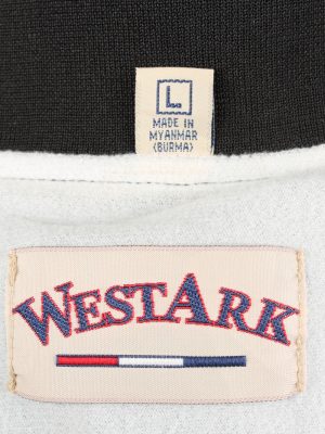 Vintage West Ark Satin Baseball Jacket L Black -C1966-143622