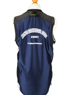 Vintage Adidas Basketball Jersey Shirt Kandi Basketball Camp 2001 8T Navy CW0831-143236