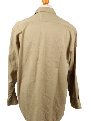 Vintage Dickies Work Shirt Workwear Button Up Long Sleeve L Camel SH4009-143333