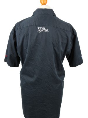 Vintage Dickies Work Shirt Workwear Button Up Short Sleeve L Navy SH4012-143345