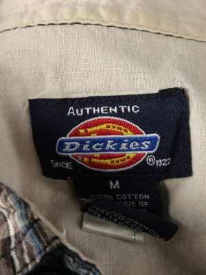 Vintage Dickies Work Shirt Workwear Button Up Check Short Sleeve M Multi SH4019-143374