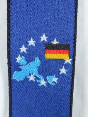 Vintage Adjustable Elastic Braces Suspenders 90s Blue BS001-143828