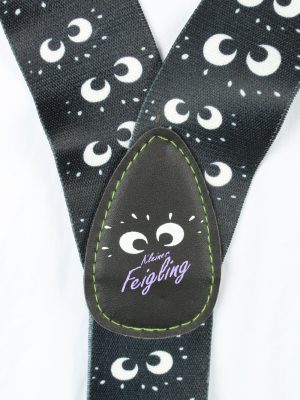 Vintage Adjustable Elastic Braces Suspenders 90s Black BS028-143909