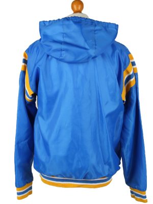 Vintage Birdie Mens Satin Baseball Bomber Jacket S Blue -C1980-144673