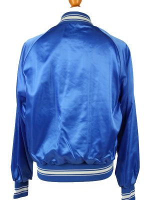 Vintage Champion Mens Satin Baseball Bomber Jacket L Blue -C1983-144685