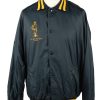 Vintage Don Alleson Athletic Mens Satin All Navy Team Jacket XL Navy -C1990-0