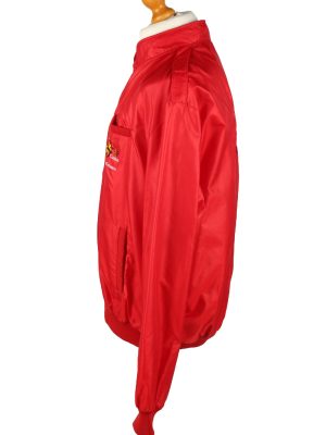 Vintage Holloway Mens Satin Baseball Bomber Jacket XL Red -C1995-144732