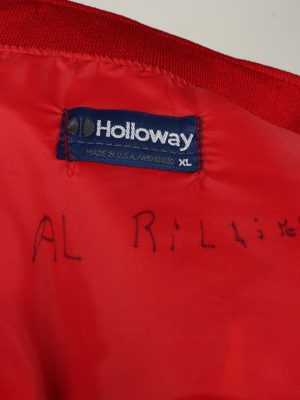 Vintage Holloway Mens Satin Baseball Bomber Jacket XL Red -C1995-144734