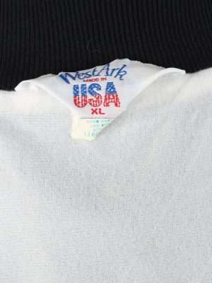 Vintage Westark Mens Satin Baseball Bomber Jacket XL Black -C2000-144754