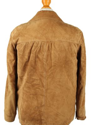 Vintage Womens Suede Jacket Coat Chest 38" Brown -C2003-144765