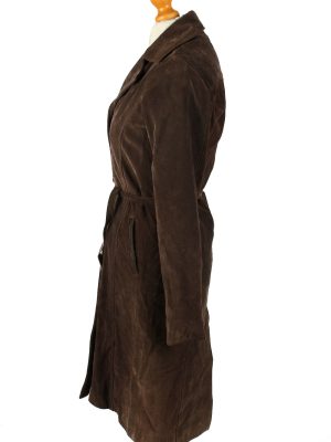 Vintage Womens Collezione Suede Jacket Coat L Dark Brown -C2004-144768