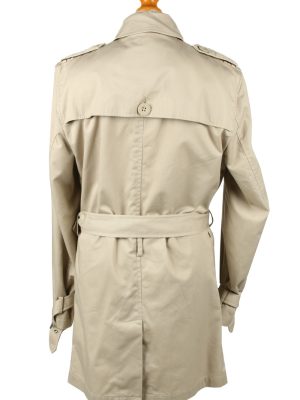 Vintage Womens Brice Belted Trench Coat 90s 46 Cream -C2052-145035