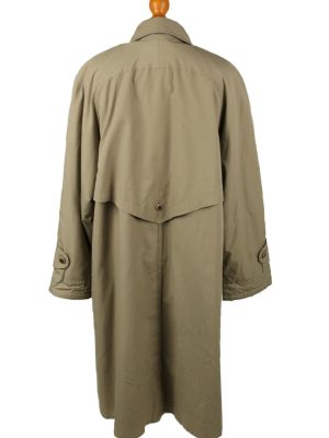 Vintage Womens Damart Full Length Trench Coat 90s 14 Brown -C2053-145039