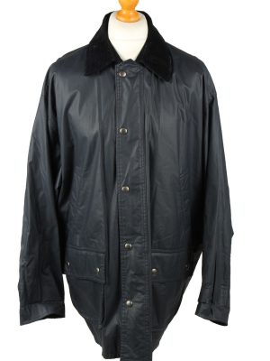 Vintage Gleengreen TCM Mens Waterproof Coat Jacket 80s XL Navy -C2103-0