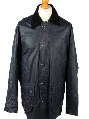 Vintage Gleengreen TCM Mens Waterproof Coat Jacket 80s L Navy -C2104-0